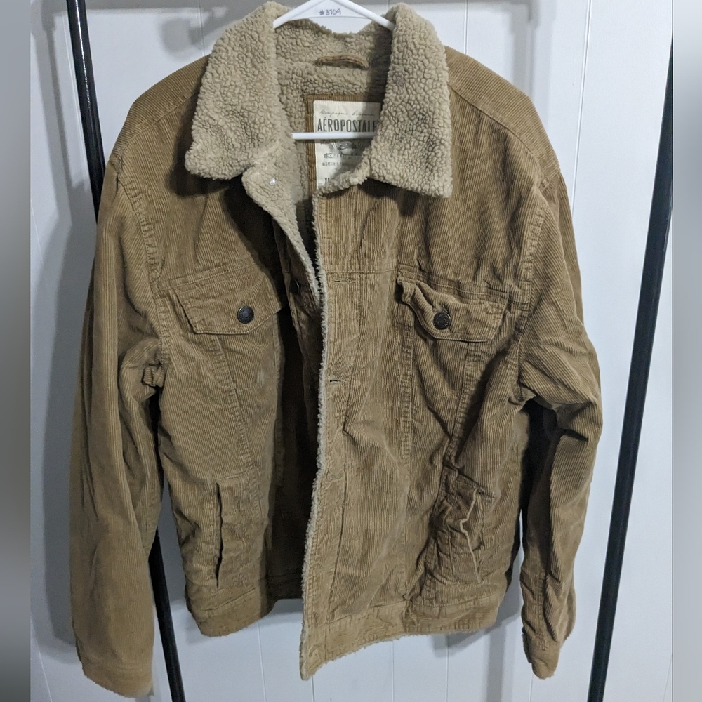 Aeropostale corduroy Sherpa lined jacket - size XL